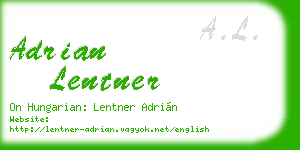 adrian lentner business card